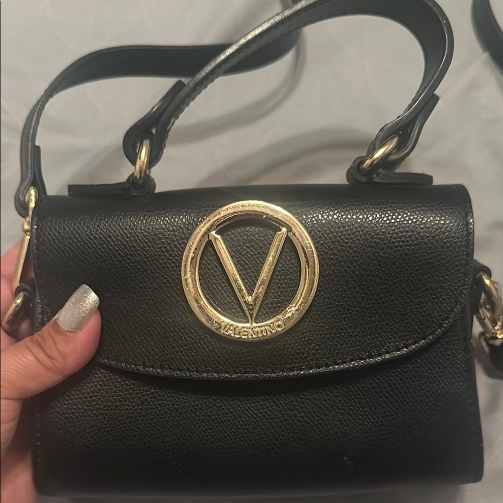 Valentino Black Leather Handbag